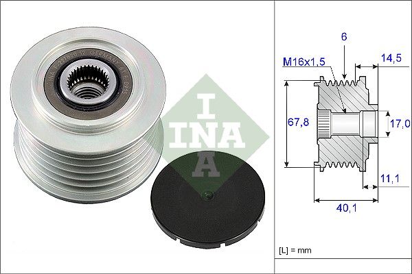 WILMINK GROUP Механизм свободного хода генератора WG1253633